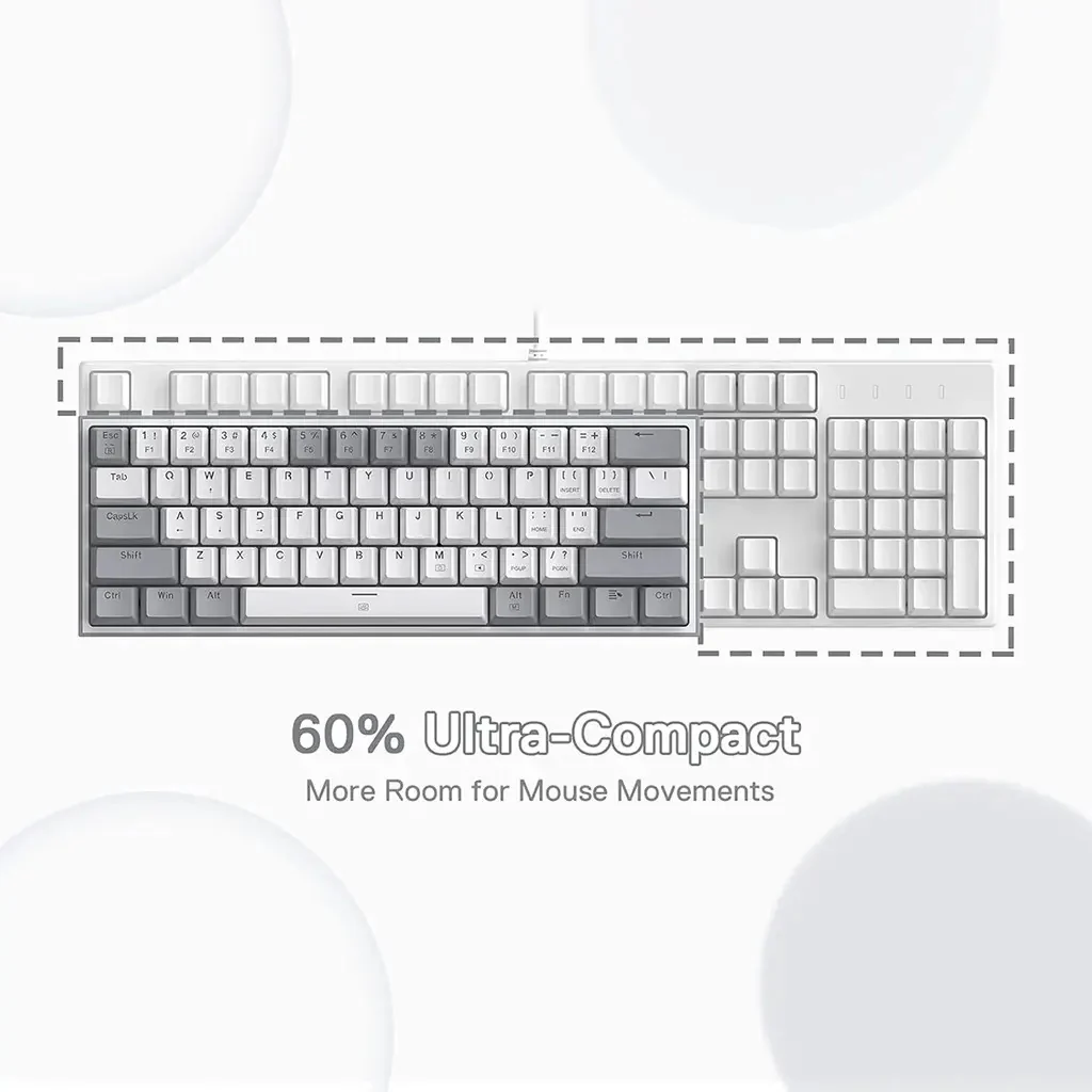 Redragon FIZZ K617 60% RGB Mechanical Keyboard with Red Switches - Image 3