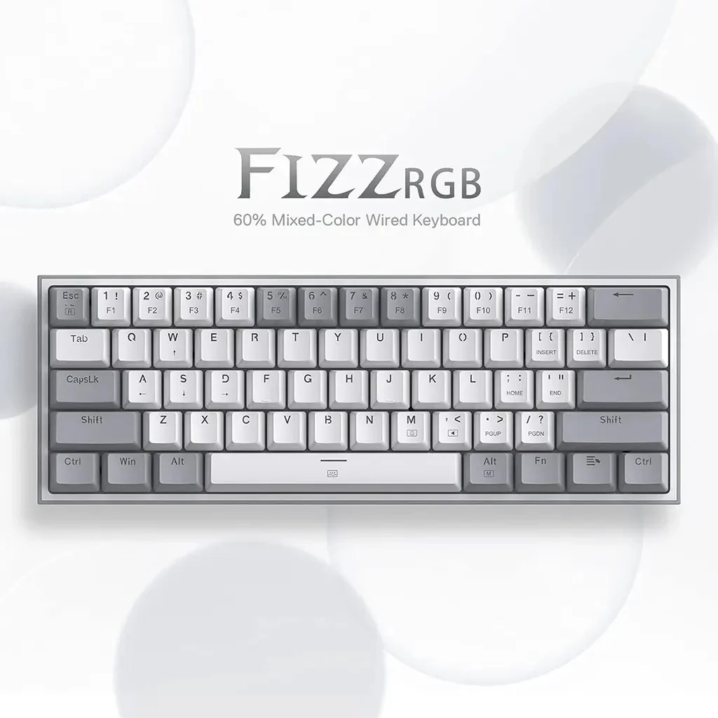 Redragon FIZZ K617 60% RGB Mechanical Keyboard with Red Switches - Image 2