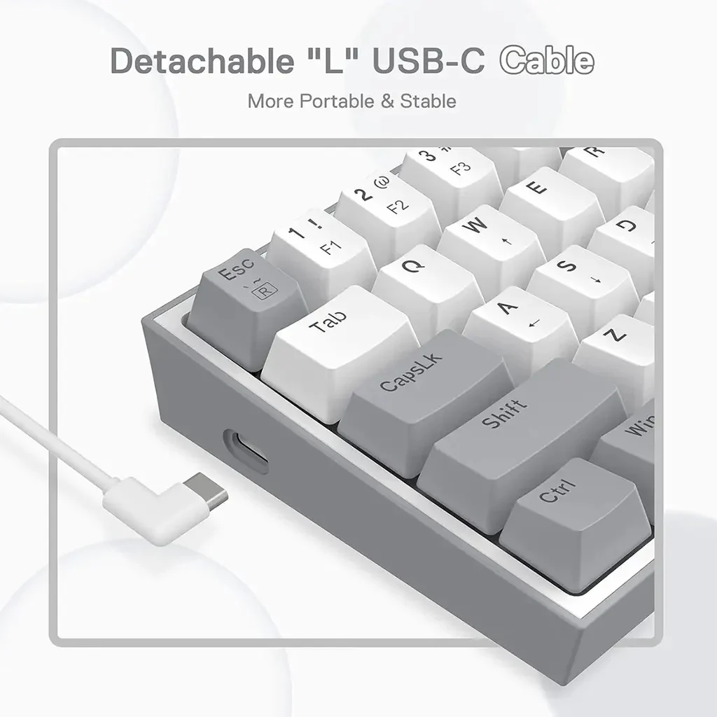 Redragon FIZZ K617 60% RGB Mechanical Keyboard with Red Switches - Image 4