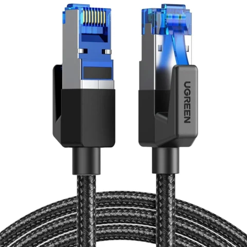 UGREEN CAT8 Shielded Round Braided Cable Modular Plugs 1m