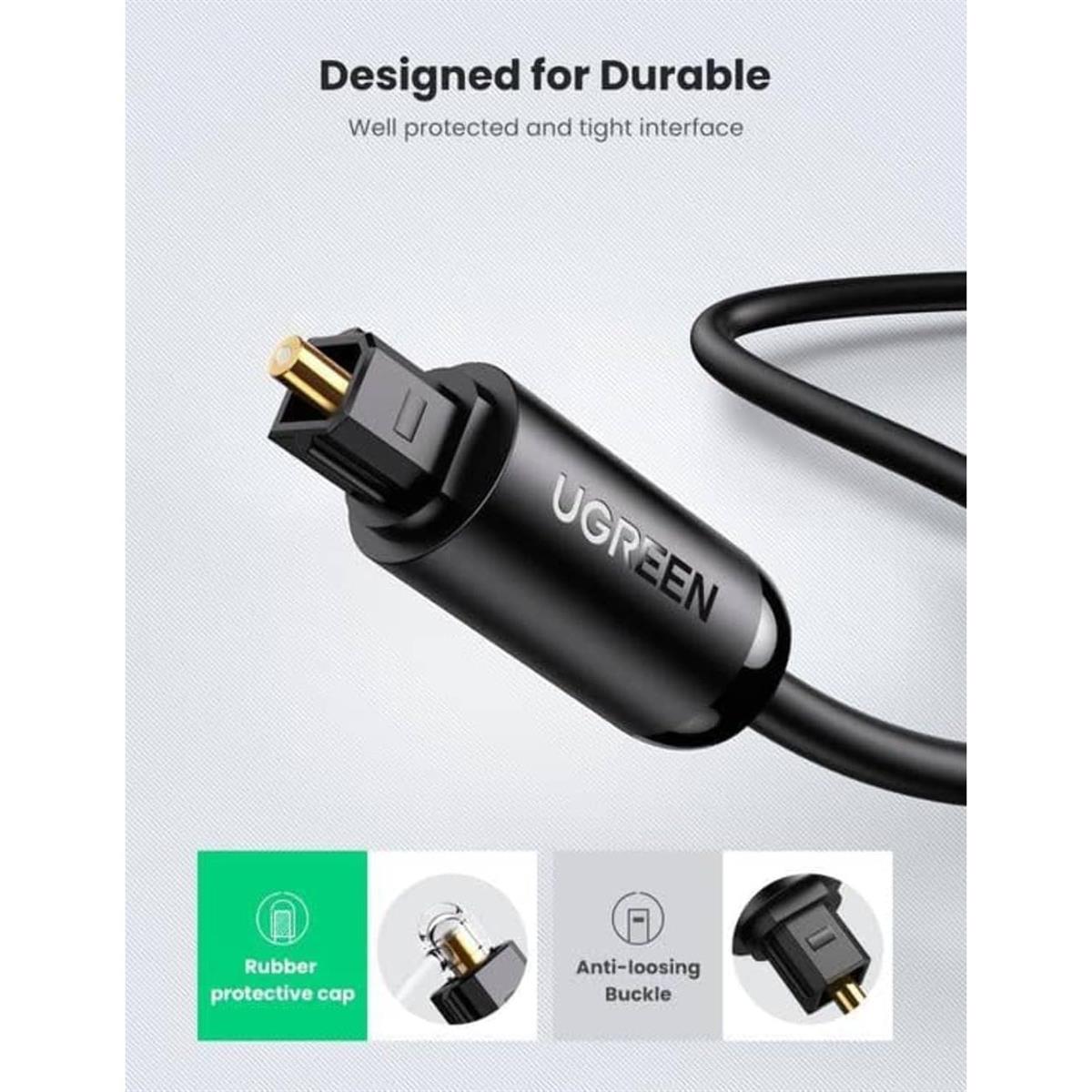UGREEN Toslink Optical Audio Cable 3m (Black) - Image 2